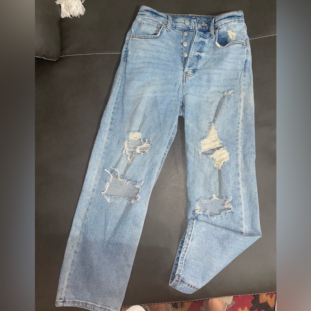Softest 99% cotton Jean Wild Fable Highest Rise Straight Jeans (Size 8)